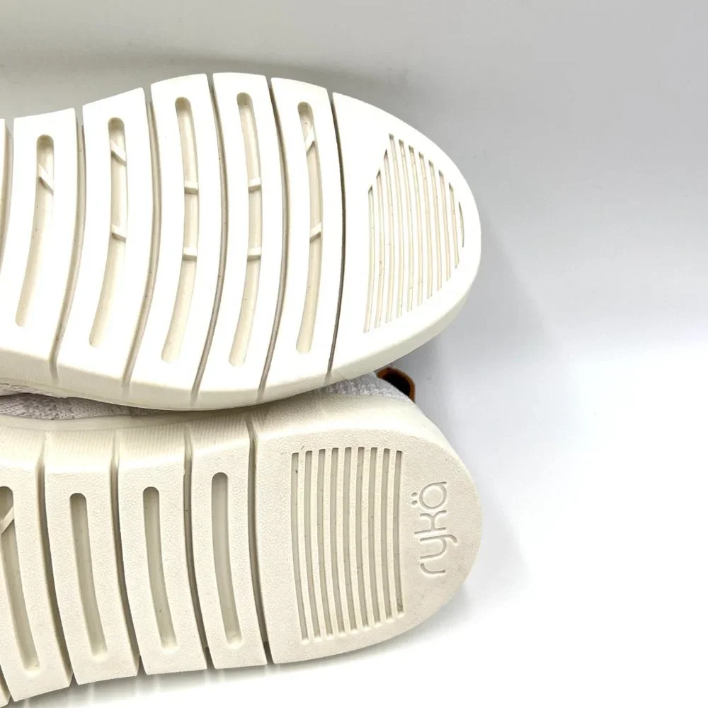 Ryka Womens Hera White Knit Slip On Comfort‎ Casual Sneakers Shoes 5.5M - Picture 11 of 12